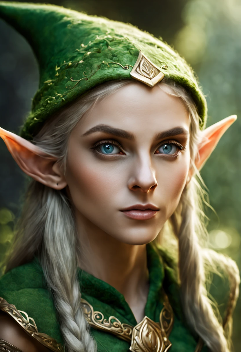 Hyper-detailed photograph of a captivating elf portrait: 1.2), (sharp focus, hyper-detailed, highly complex: 1.20), (natural lighting: 1.2), extremely high resolution details, photo-realistic, full body