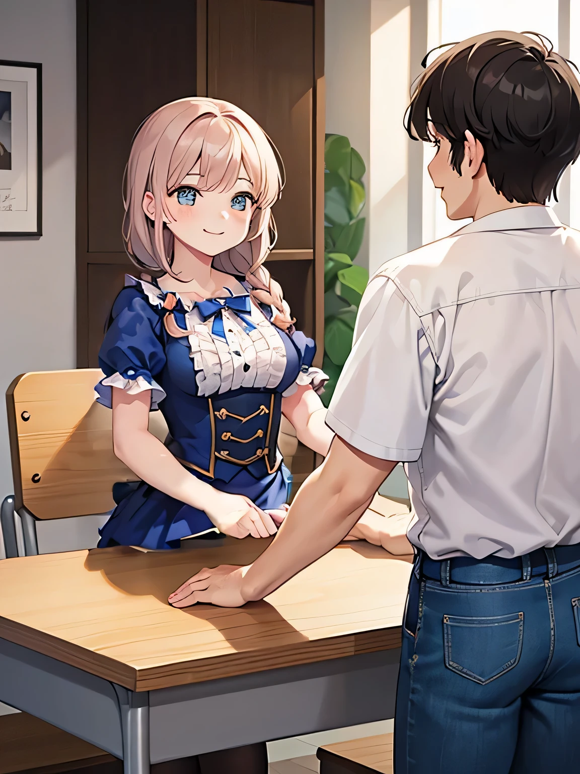 please fold your arms。