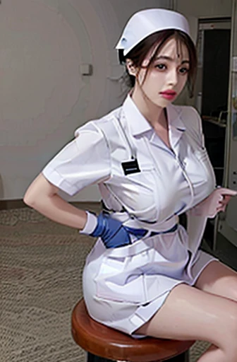 nurse uniform,hospital, latex nurse suit,nurses,busty,elbow gloves,labcoat,silverhair woman,blue eyes , gigantic boobs ,medical instruments,asian nurse,two nurses,speculum,examination room,oversize boobs, ,big ass ,strap on, lay on table ,legs spreaded,giving birth,gyno chair , dentist,Milf,
