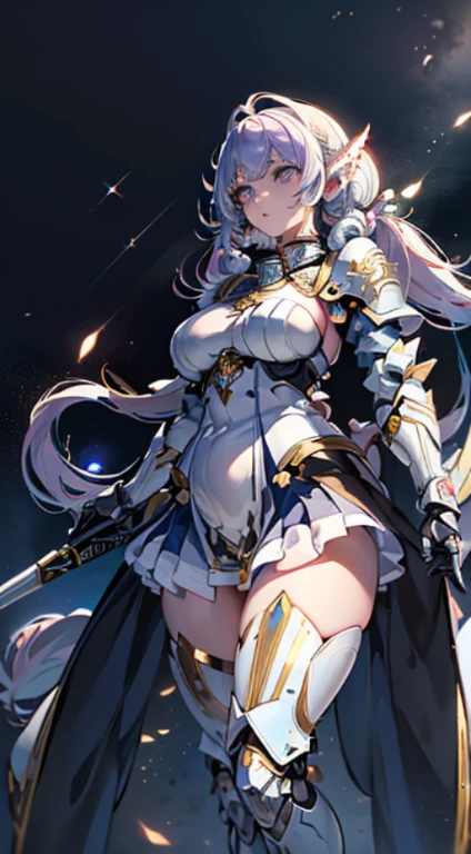 Bot Txt2Img default 17:28:33
((8K))、((32K))、((highest quality))、((masterpiece))、((ultra high resolution))、Fine skin texture、fine cloth texture、fine metal texture、RAW photo、Professional、Ultra-fine painting、((alone))、((Against the backdrop of the big Earth))、((in outer space))、((A woman dressed as a Mecha angel))、beautiful breasts、concept art、anime fantasy artwork、detailed fantasy art、Anime character with pale blue-violet hair and big white wings、(((twin tail cha:1.6)Sleek and menacing design、((super heavy weapons, long range support armament))、Pure white and blue-violet armor、8K high quality detailed art、symmetrical wings、NSFW