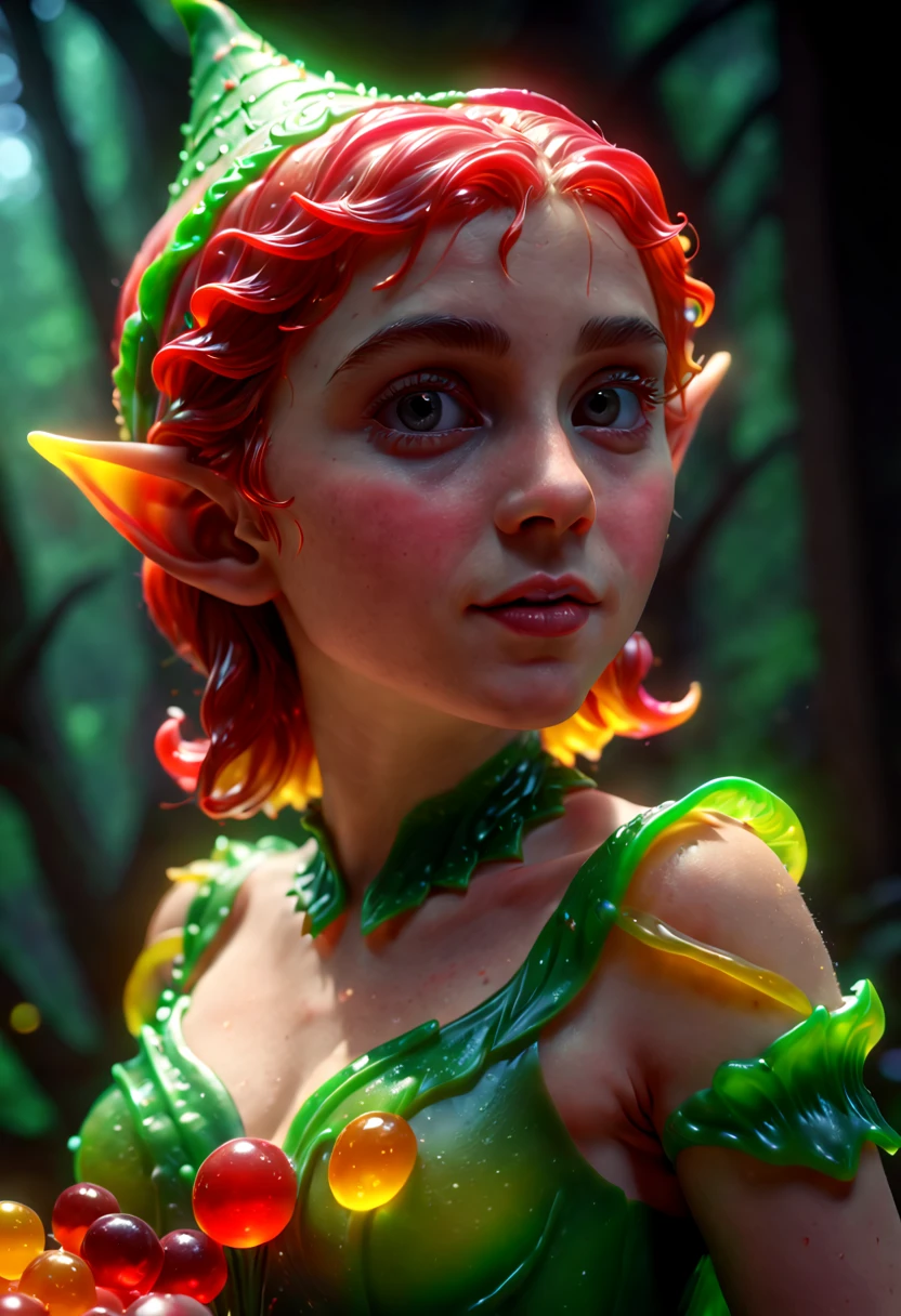 a Beautiful Elf, Elf ear, (moonlit ancient city), castle, outdoors, sky, cloud, water, strong contrast, neon, rgb style, long hair, detailed eyes, Romance, film grain, RAW photo, Cinematic lighting, octane render, (best quality, masterpiece, Representative work, official art, Professional, 8k:1.3)