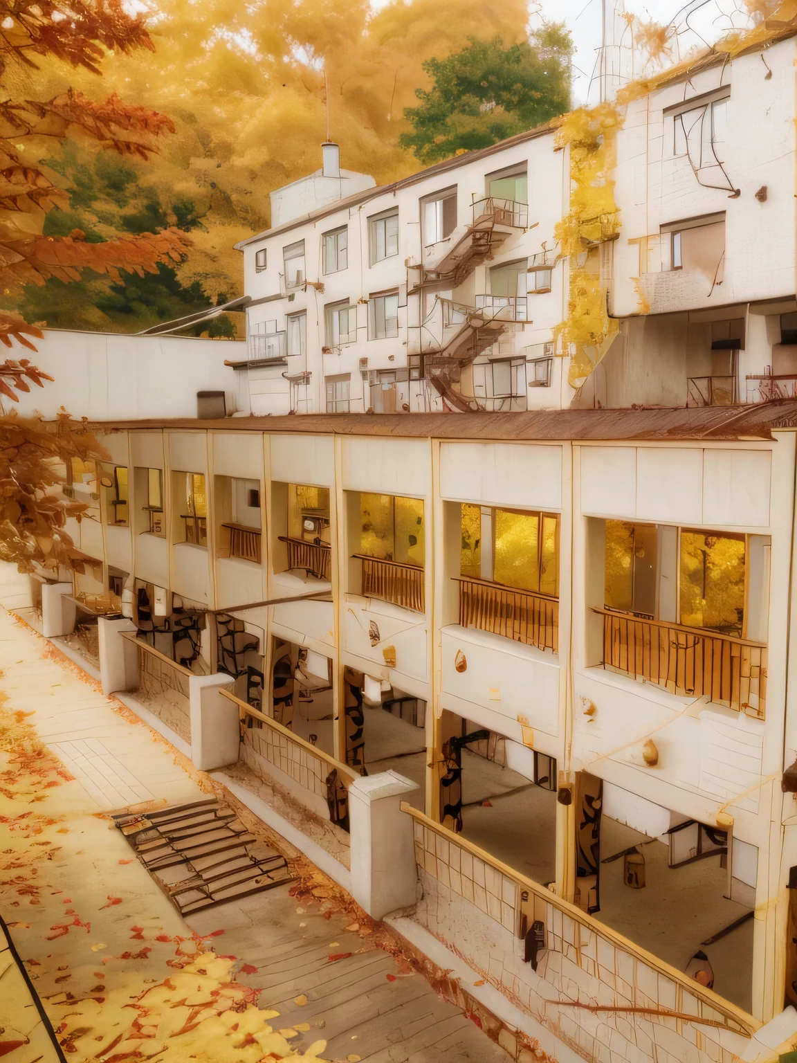 convert into the enchanting hues of autumn. Feel the warmth of golden leaves and the crisp air. Describe this metamorphosis, where the
ordinary becomes a canvas painted with the vibrant colors of fall