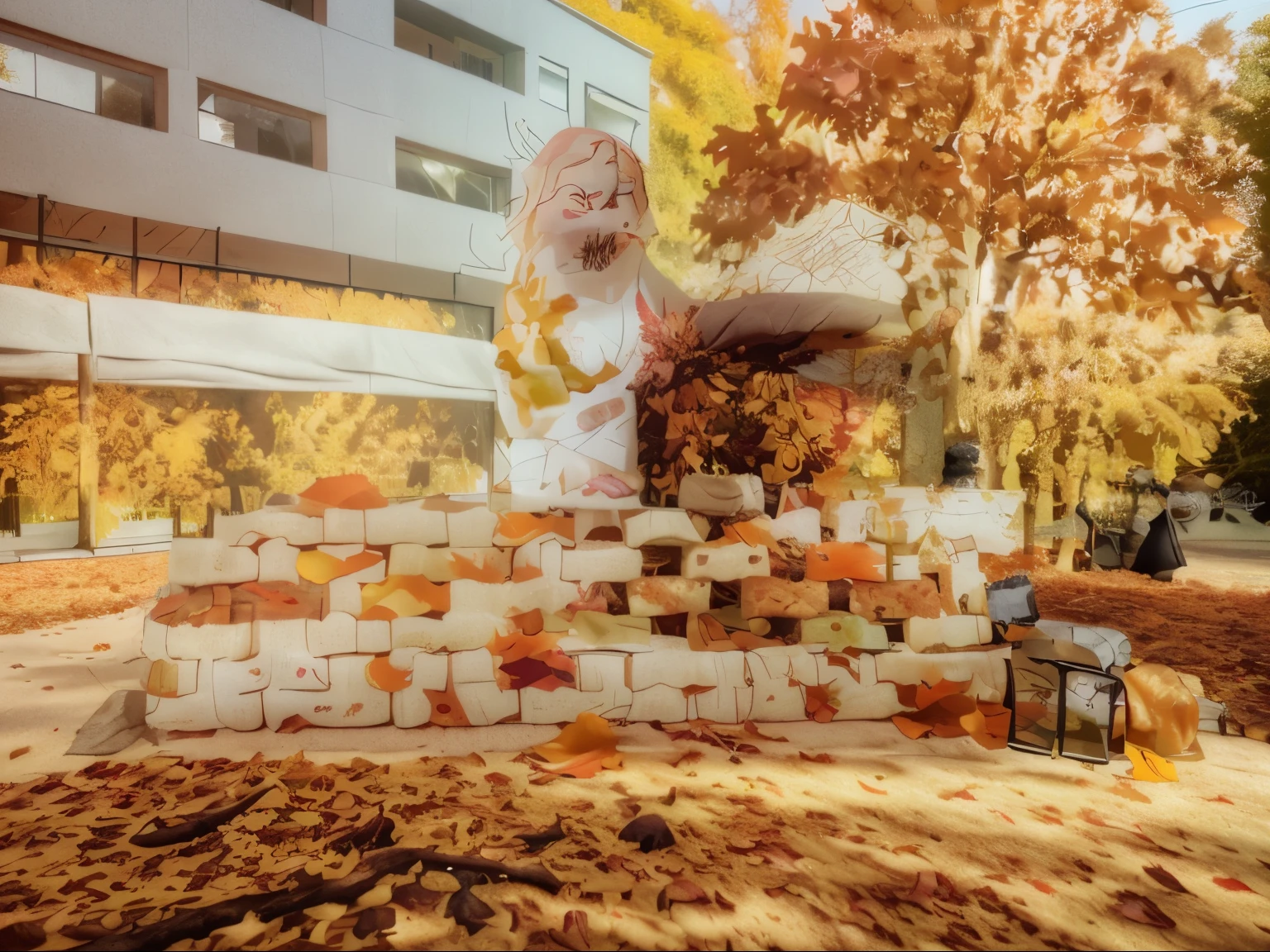 convert into the enchanting hues of autumn. Feel the warmth of golden leaves and the crisp air. Describe this metamorphosis, where the
ordinary becomes a canvas painted with the vibrant colors of fall