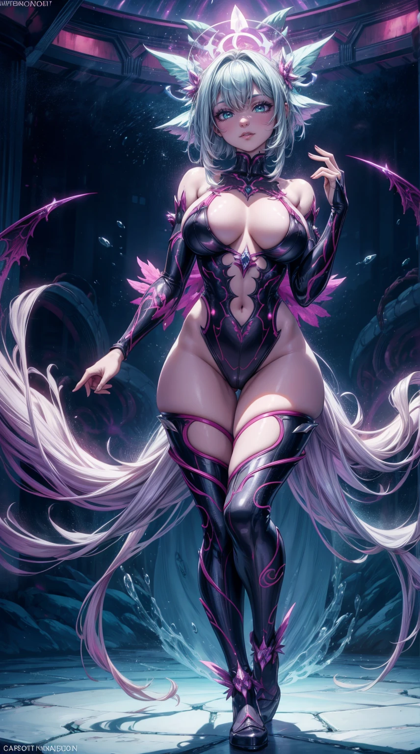 , there a close up of a pink flower with a green background, cosmic horror entity with wings, glowing guy creature, evil aura, wiggly ethereal being, alien god, large diffused glowing aura, glowing angelic being, inverse dark glowing power aura, magical aura of insanity, giant ethereal creature, ghostly form, ghost of the fire spirit, (masterpiece), best quality, ultra-detailed, 1024k UHD wallpaper, ultra-high resolution, depth of field, HDR, Ray tracing, RTX, high saturation, high contrast, photon mapping, best texture quality, best compotitiontremely detailed CG 1024k wallpaper), Ultra HD, Perfect Face, Perfect , Perfect hand, Perfect Finger, (Full body),
