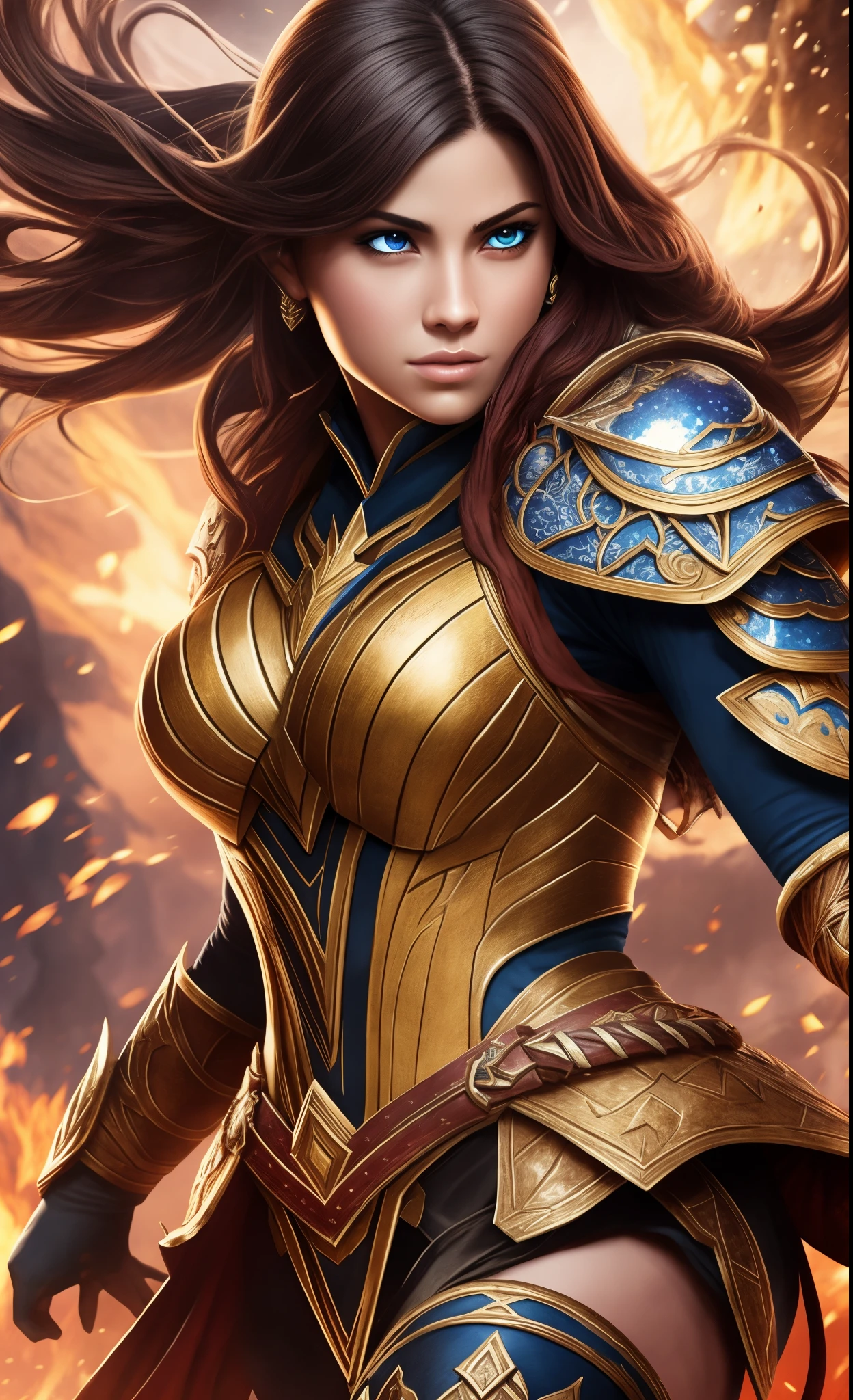 (best quality,4k,8k,high resolution,artwork:1.2),ultra-detailed,(realistic,photorealistic,photo-realistic:1.37),RPG game characters, legendary heroes, blockbuster cover, Colorful and vibrant, Dynamic Poses, epic weaponry, striking facial expressions, detailed armor and clothing, mystical creatures, magical spell effects, Atmospheric lighting  --auto --s2
