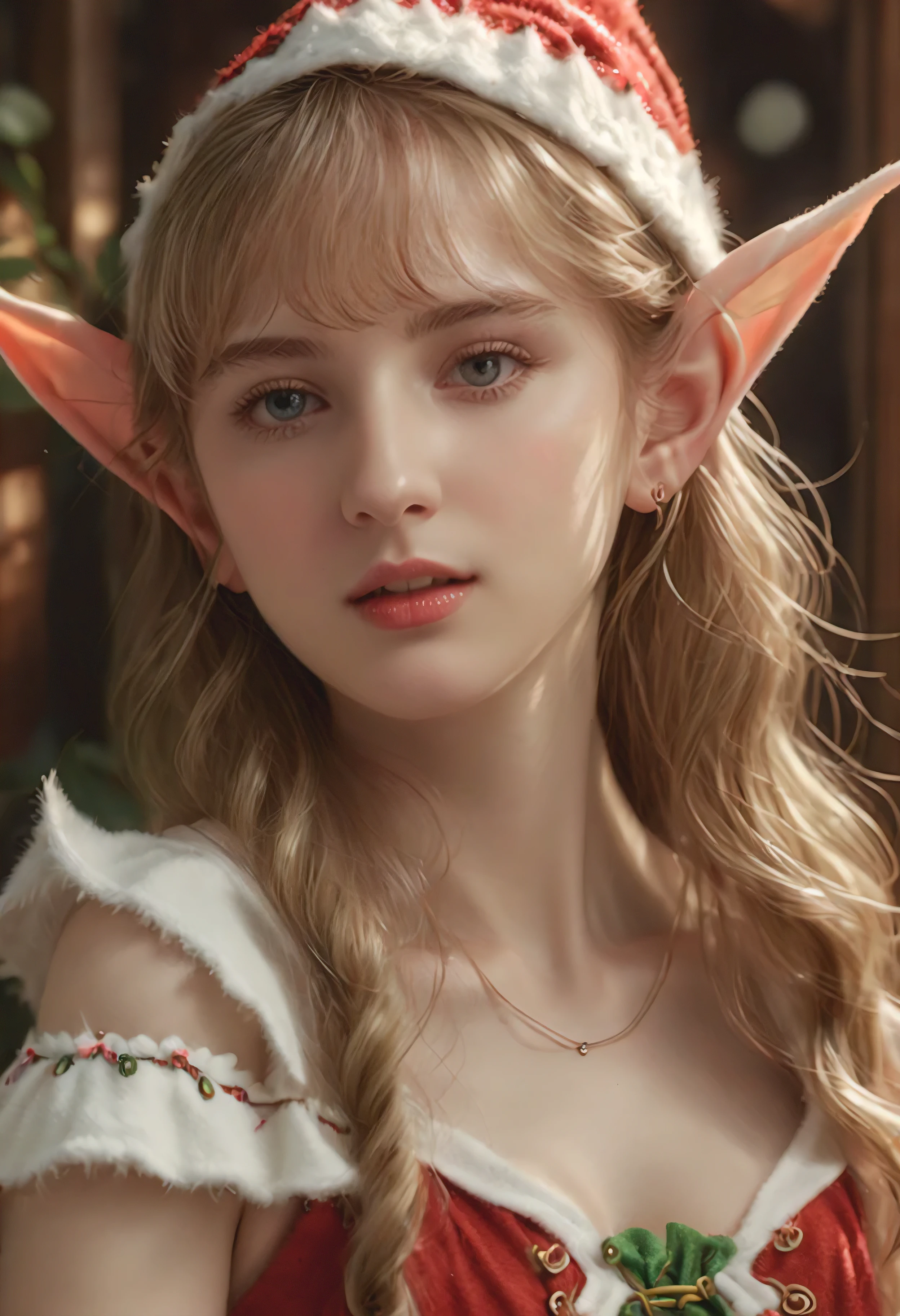 (Masterpiece in maximum 16K resolution:1.6), (intricate detail:1.4), (extremely insane detail:1.4),(highest quality:1.3),(Hyper_realistic:1.3). | 16k UE5,editorial photograph, superfine, Depth of field, Nikon D850, Ultra-realistic, no contrast, clean sharp focus, professional, No blurring. | ((A close up view of pretty female elf):1.5), in victoria secret lingerie with white handgloves, a room full of delicate feathers, as delicate feathers floats around, each feather detailed and rendered with a masterful gouache technique, victoria secret ornament everywhere, great environment, subtly dark,victoria secret art behance,surreal, It gives a sexy aura. | ultra-realistic skin texture, ultra-realistic eyes glow, ultra-realistic hair texture, big eyes, clear double eye lids, eyelashes, ears out,Attractive proportions,golden ratio face, perfect face,lip gloss, pale lips. | (perfect_fingers:1.0), (perfect_legs:1.0), better_hands, More_Detail.