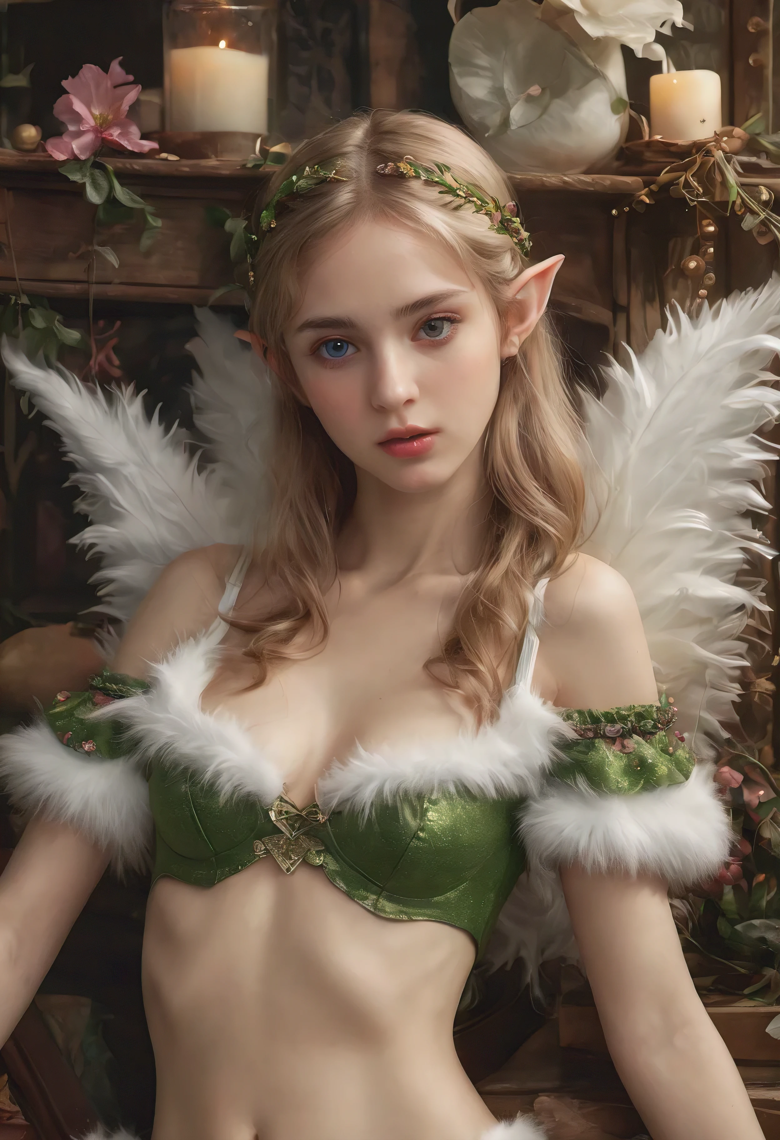 Very pretty young fairy, dans les montagnes de neige,  ailes mignonnette, Fairy wings,  ailes, very well lit, wet and dripping hair, nue,  gros seins dégoulinants, seins enorme, sourire exiter, sperm sur les seins, seins nue 