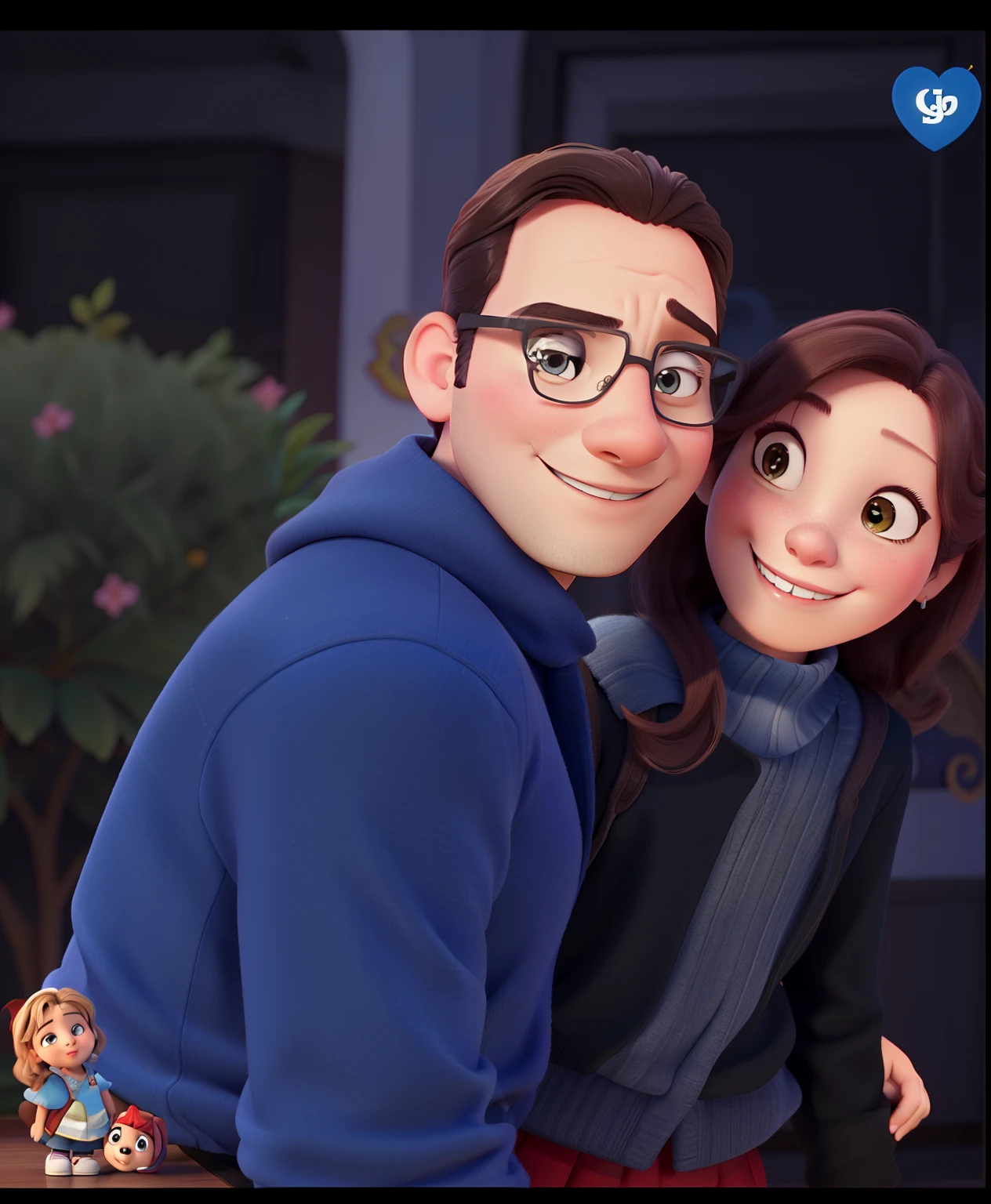 Casal feliz igual filme da Disney amor
