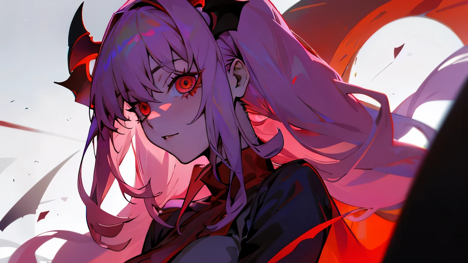 Chica de anime con cuernos y una corona en la cabeza, Gapmoe Yandere Grimdark, con ojos rojos brillantes, Chica de anime demonio, Chica de anime Gothic Maiden, con ojos rojos brillantes, Retrato Gapmoe Yandere Grimdark, Chica monstruo de anime, Mejor fondo de pantalla de Anime 4K Konachan, Derretido, chica vampiro, Arte Zerochan, El vampiro
