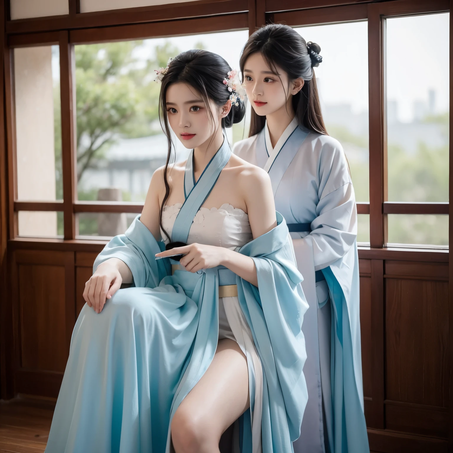 Random Pause, Mix 4, (32K, Ultra-high resolution, raw, Raw photo, Fully real-life images, highest quality, masterpiece: 1.45), (Realistic, Realistic: 1.37), 16 years old, Beautiful Japanese Women, ((Captivating Eyes)), Professional Lighting, Photon Mapping, Radio City, Physically Based Rendering, best quality photos, High resolution, 1080p, (masterpiece), (Exquisite CG), masterpiece, (best quality photos), (masterpiece), ((((Extremely small breasts with no swelling at all:1.0)))), ((((A small, pure white loincloth wrapped tightly around her waist)))), (((Nipples are visible))), (((Pubic hair peeking out from between the legs)))