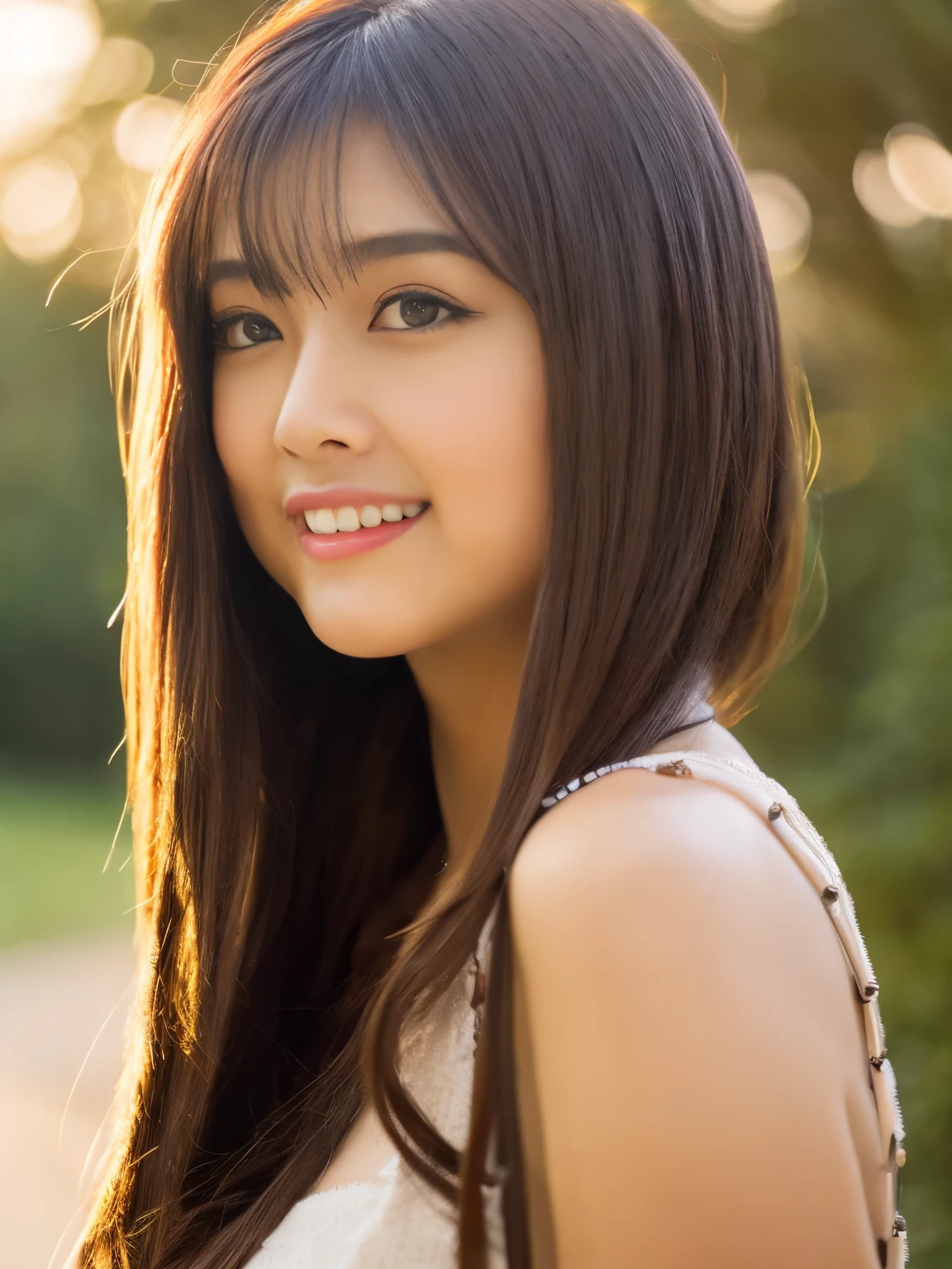 1 female、kimono、evening、outdoor、Japanese、black haired、beautiful face、white skin、30 years old、thin