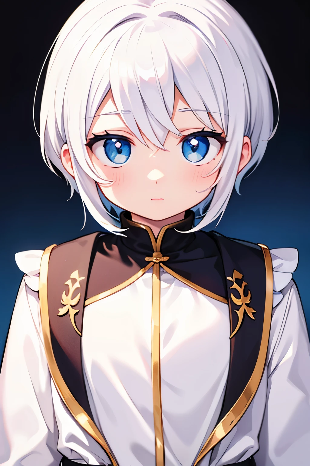 white hair androgynous icon