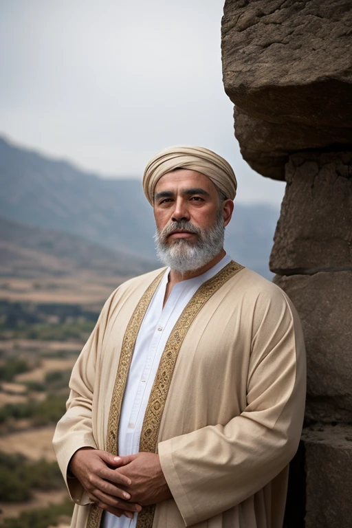 ((melhor qualidade)), ((obra de arte)), (detalhado), rosto perfeito
A Man like Moises from bible, without hat, wearing ancient hebrew clothes, long brown beard. Long persian clothes.
Over turkey landscape.
Photo shoot view: down up