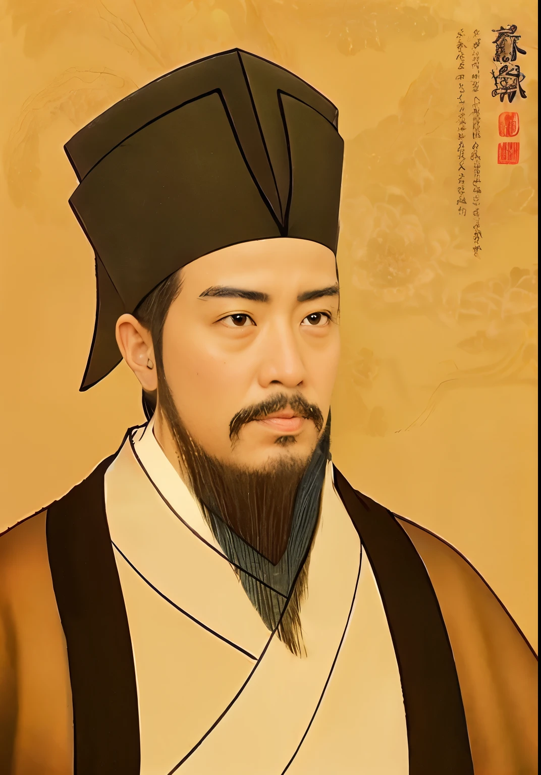 Portrait of Su Shi，full-body shot，