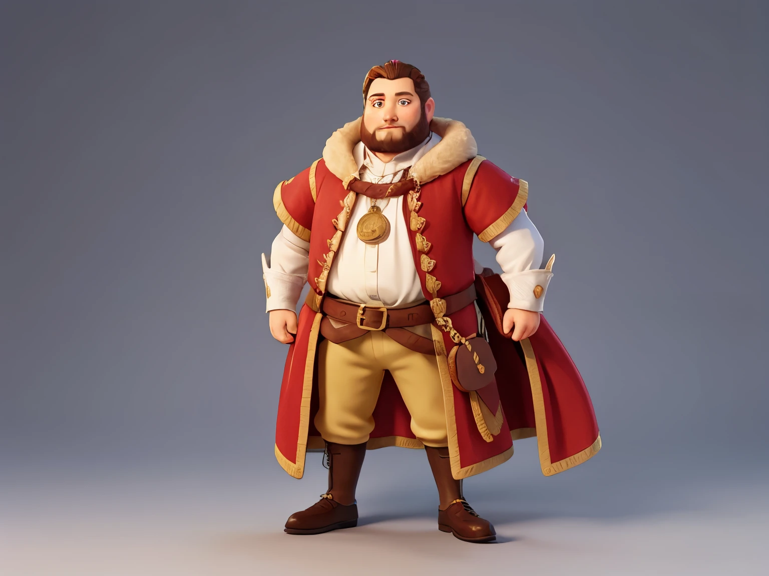 King Henry the viii, full body lenght portrait, no background.