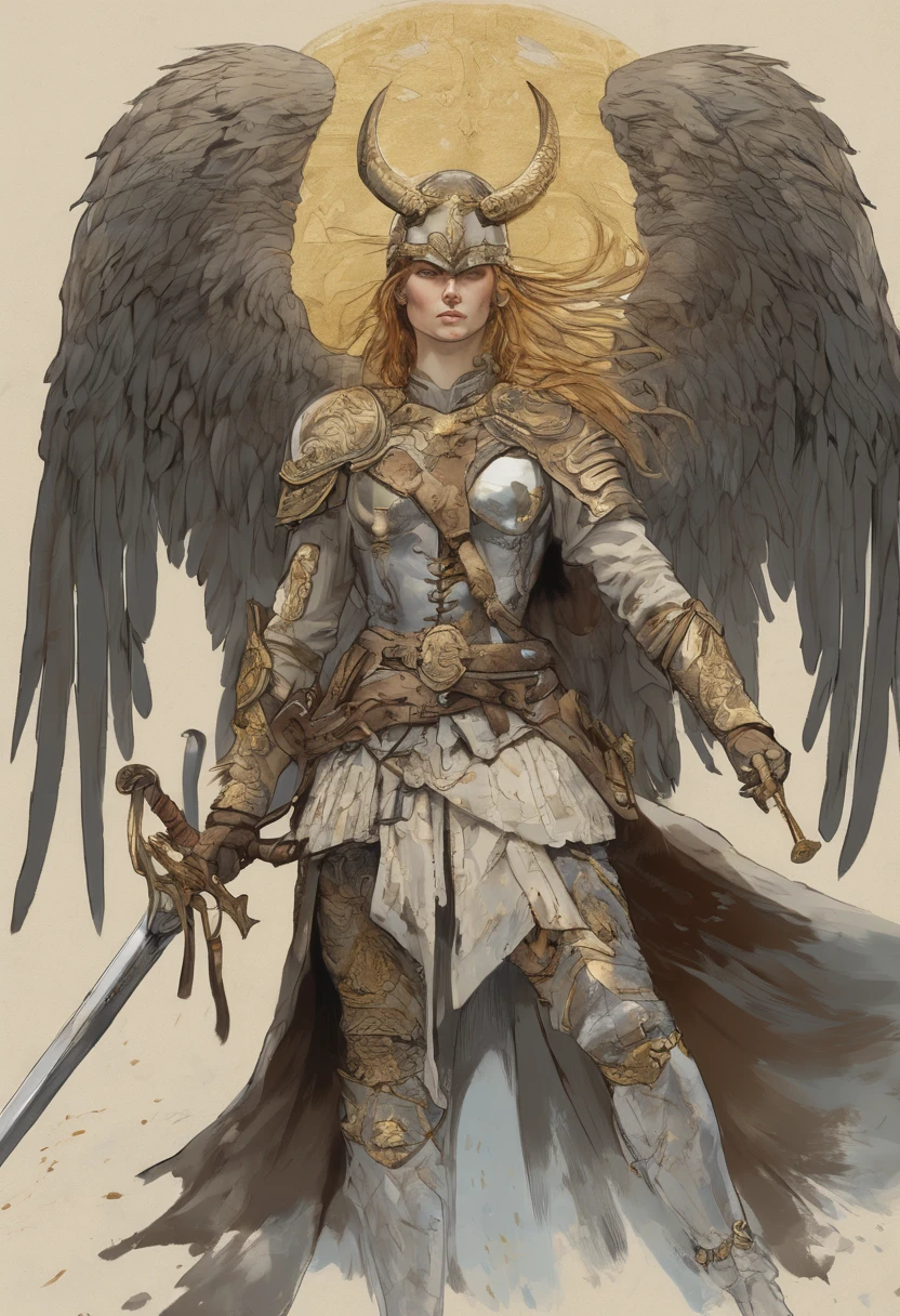 Valhalla, valkyrie, Tapfere Kriegerin, Fliegt in die Schlacht, langes Goldenes Haar, lovely, Sucht die Tapfersten Krieger Seelen vom Schlachtfeld, 