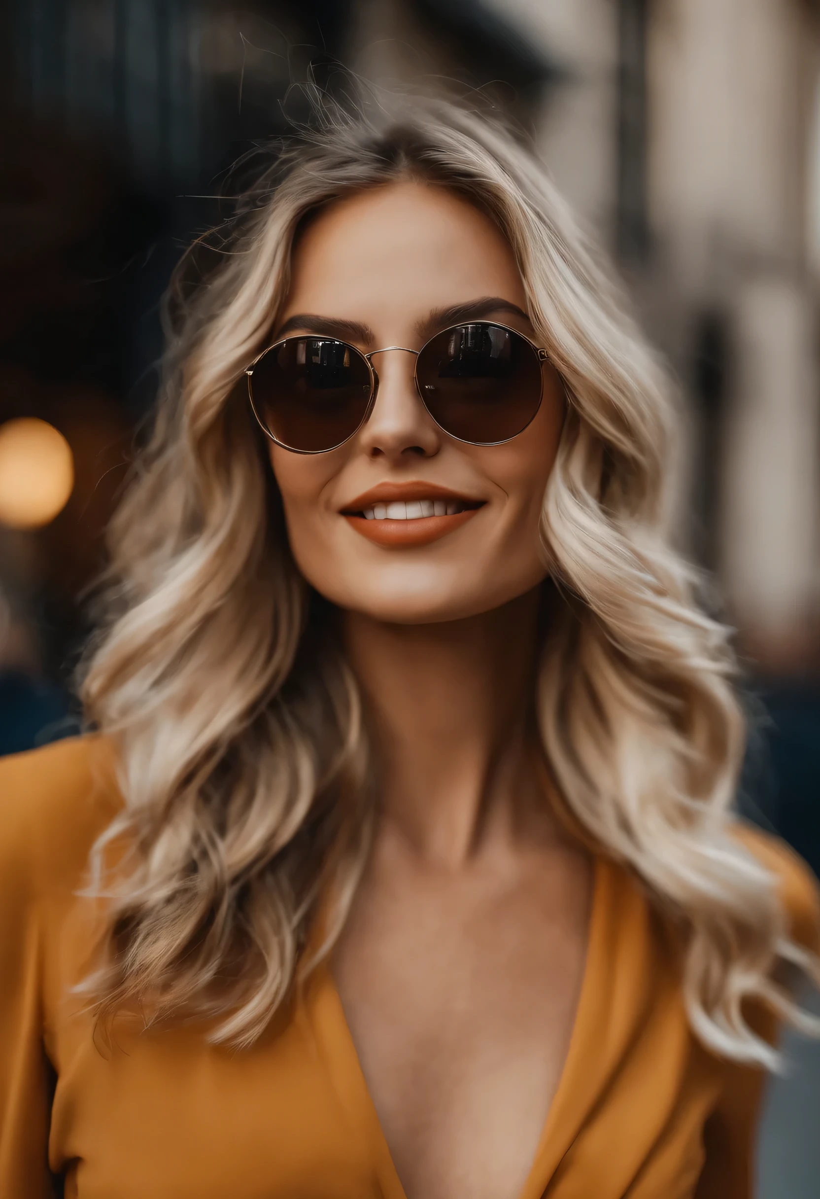 Femme brune aux cheveux longs, avec des lunettes de soleil Souriant, selfie, Shopping dans la ville, Art numérique, la plus belle femme du monde, beau look, Détail parfait, Victoria’s Secret-Modell, cheveux blonds yeux bleus, Pas de gros plan, cheveux blonds et yeux bleus, longs cheveux blonds et yeux bleus, sans sourcils