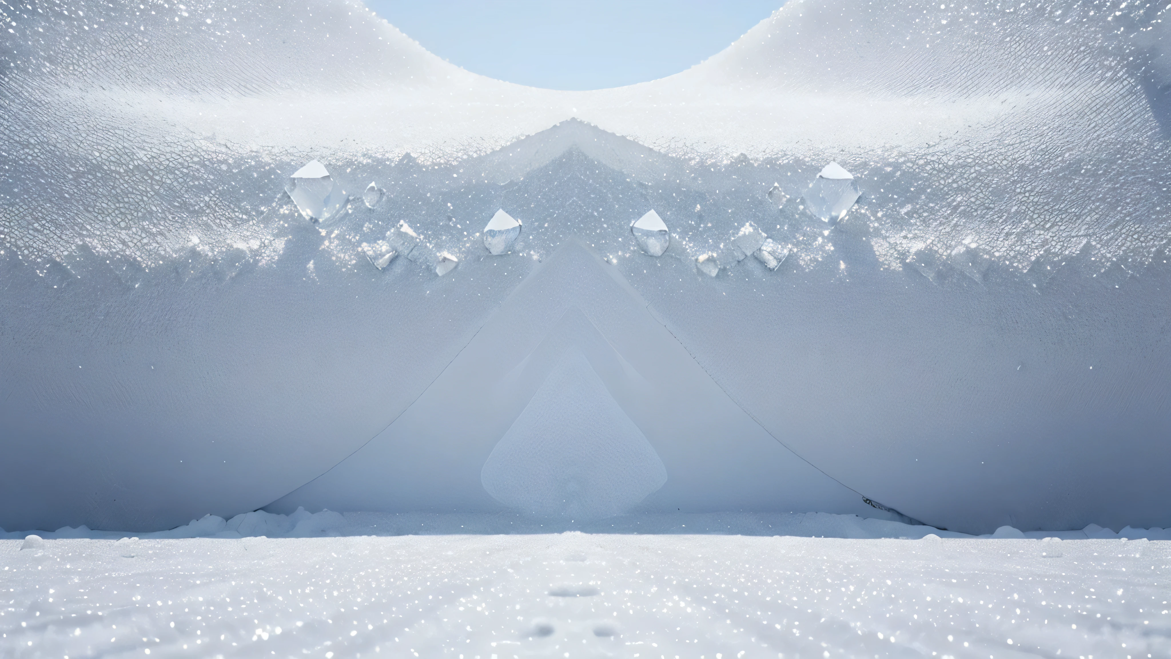 Extremely gorgeous and exquisite snow crystal ice pattern decorative border，light blue white background，best quality，extremely complex，masterpiece，Fully clear plane with no light and shadow
