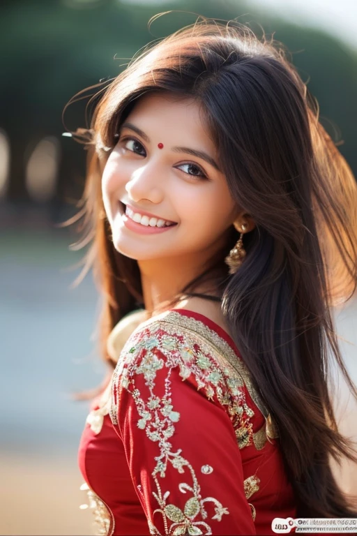 hot indian girl with long hair and beautiful eyes and smile with good figure 