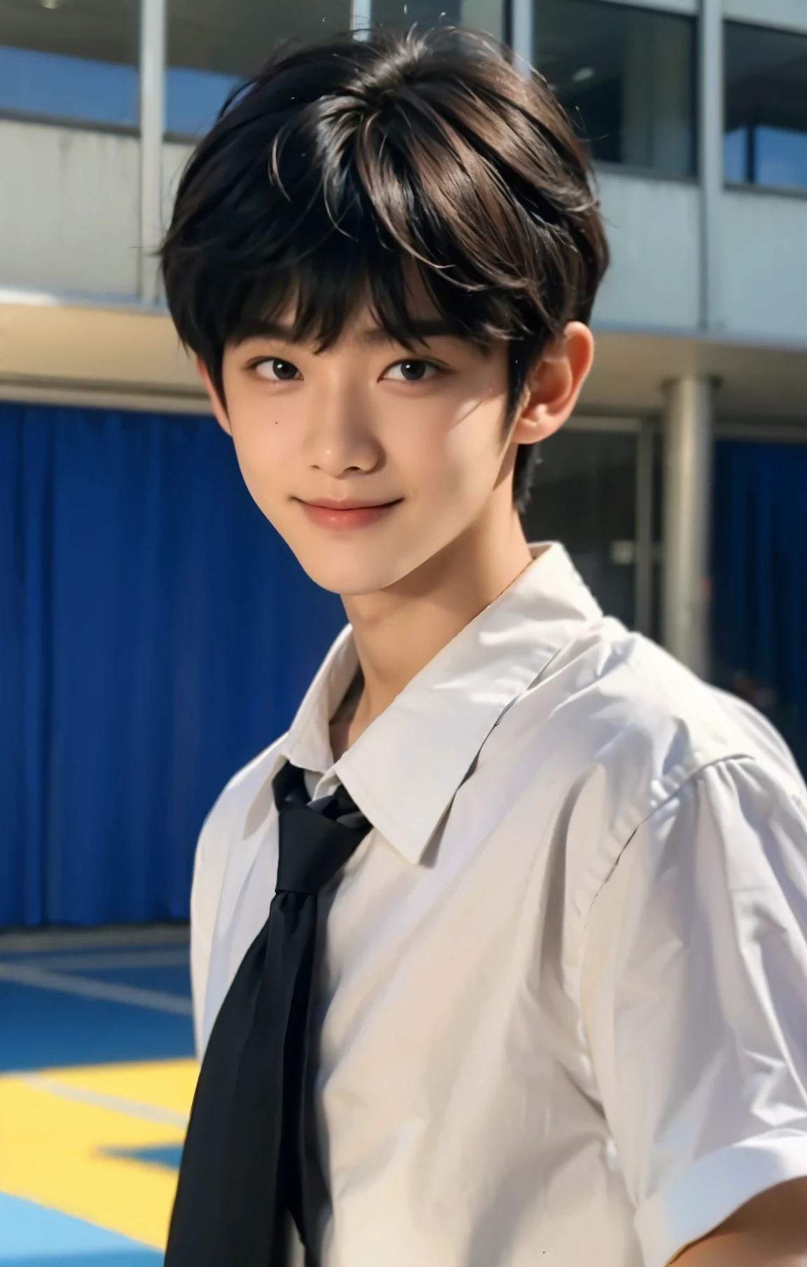 high quality, 1boy, 16 years old, bangs