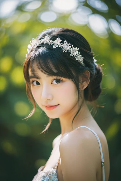 ((Best Quality, 8K, Masterpiece)), 1 Girl, casual Dress, Delicate Eyes, Double Eyelids, Smile, Home, Raw Photo