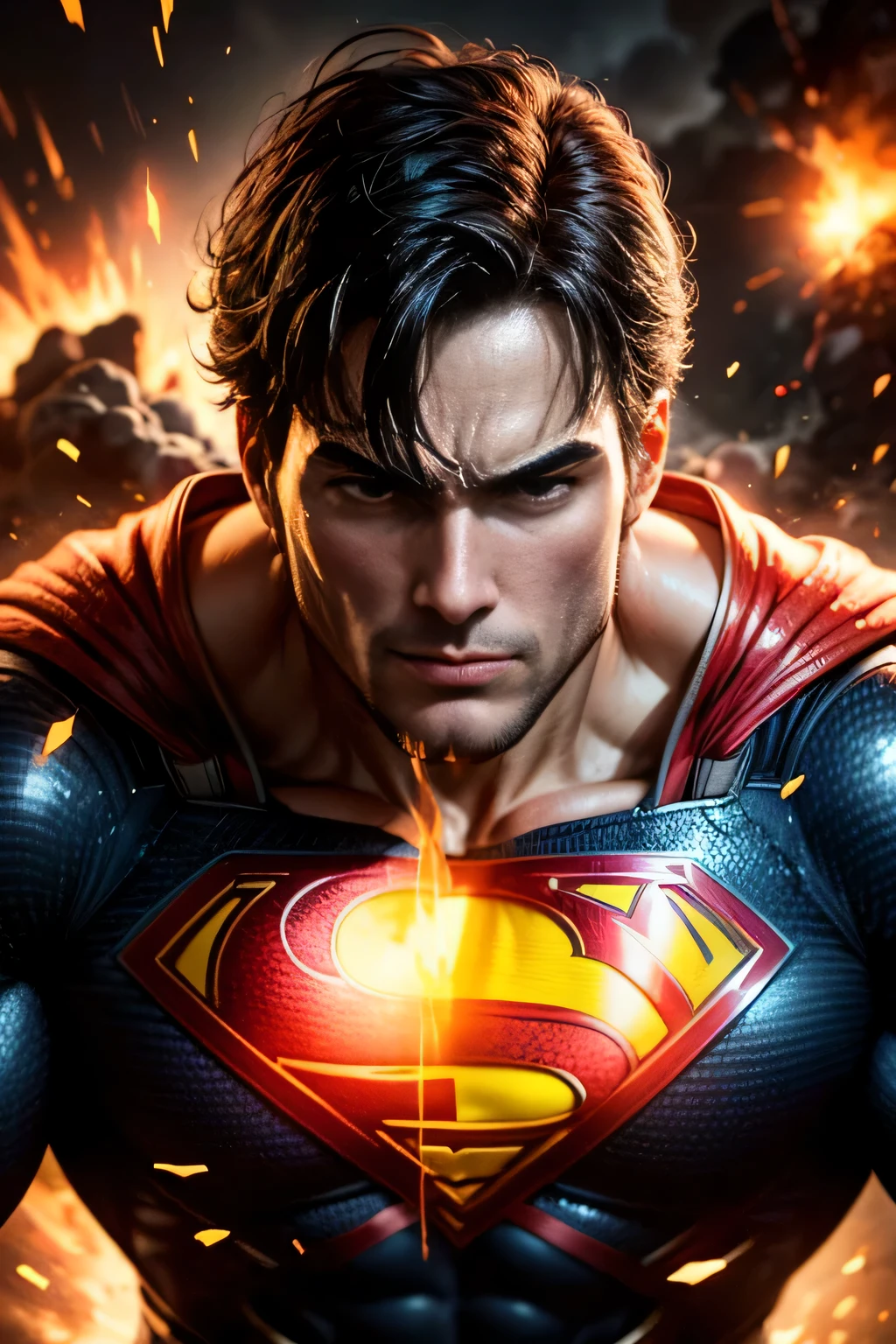 Imagine Superman&#39;s resistance to an explosion. How Your Heat Vision Can Be Scientifically Explained, ultra detalhado, ultra detalhado background, 8k
