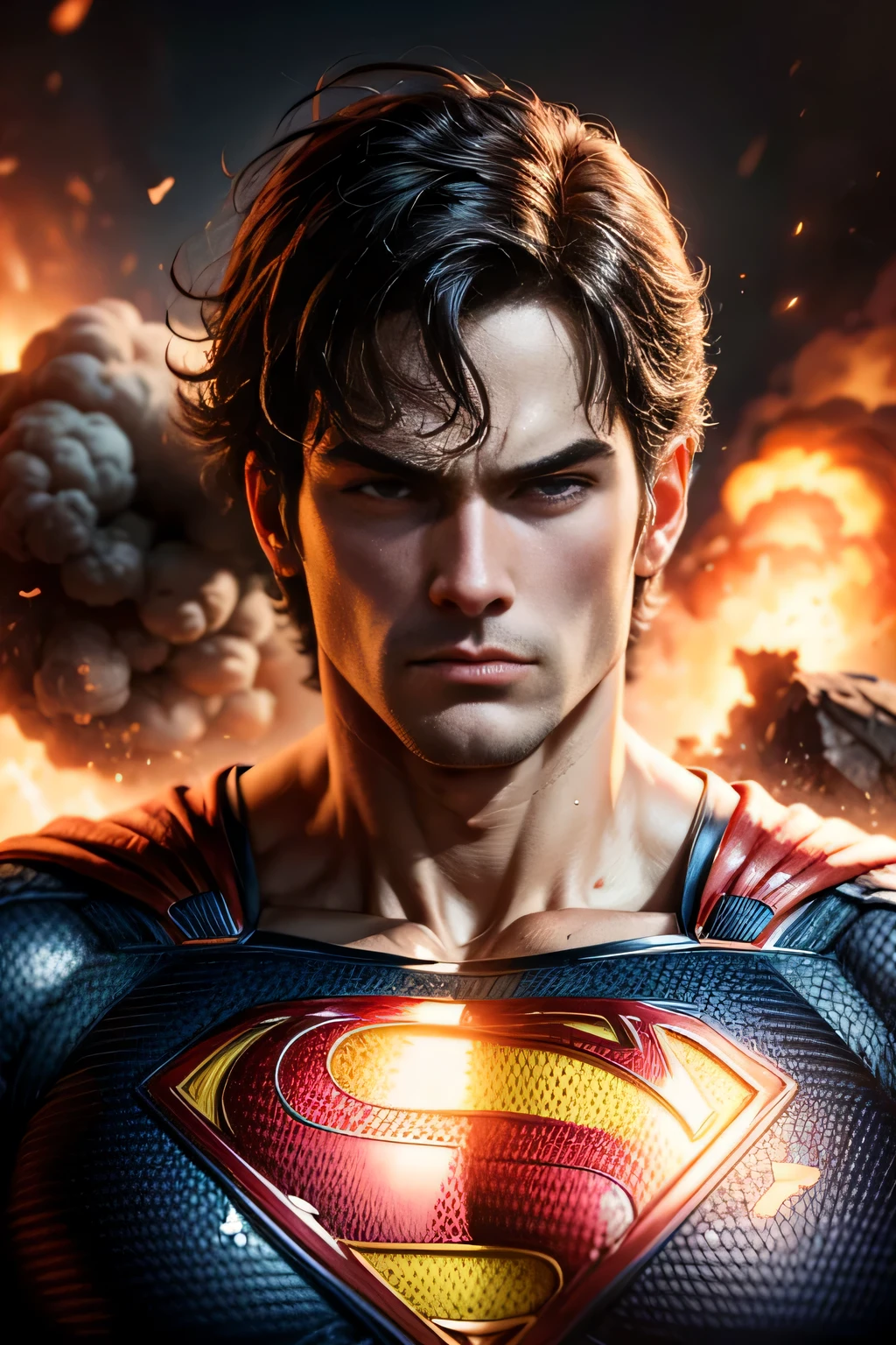 Imagine Superman&#39;s resistance to an explosion. How Your Heat Vision Can Be Scientifically Explained, ultra detalhado, ultra detalhado background, 8k