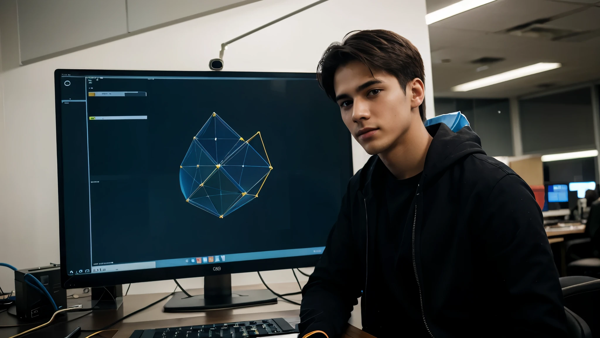 cisco packet tracer , network , networking , hacker , handsome , young man , 18 years old ,