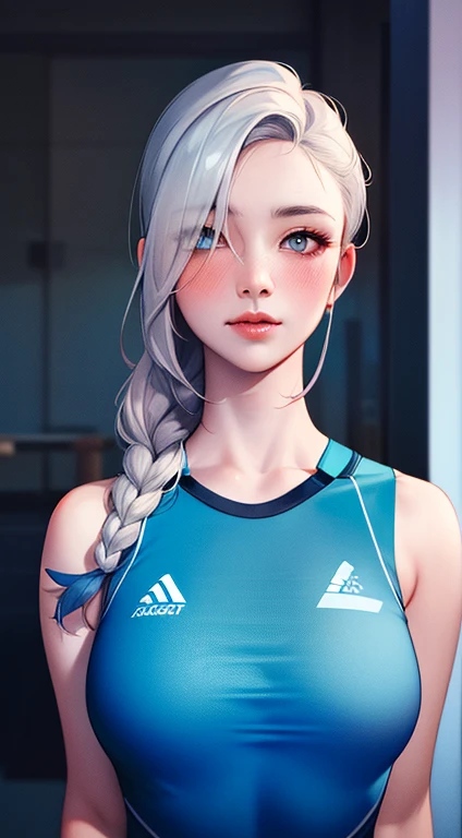 Electrician girl, Electrician Suit, Upper body, fascinating look, blush, indoors, at work, looking at the viewer, cloudy, moody lighting, (perfect detail eyes:1.2), shining eyes, (long hair braids:1.2), Elemental Skill Effects, (masterpiece, 最high quality, high quality:1.4), professional artwork, intricate details, vision, sharp focus, detailed picture, photorealistic lighting, It's trending on pixiv, (vivid lighting, Bright colors:1.05), realistic shadow, ambient occlusion, (athlete body:1.3), mature woman, 30 years old, sinking river, Hyper Detail Eye, beautiful eyes, (((alone:1.4))), Semi-realistic hair, Ultra-detailed clothing
