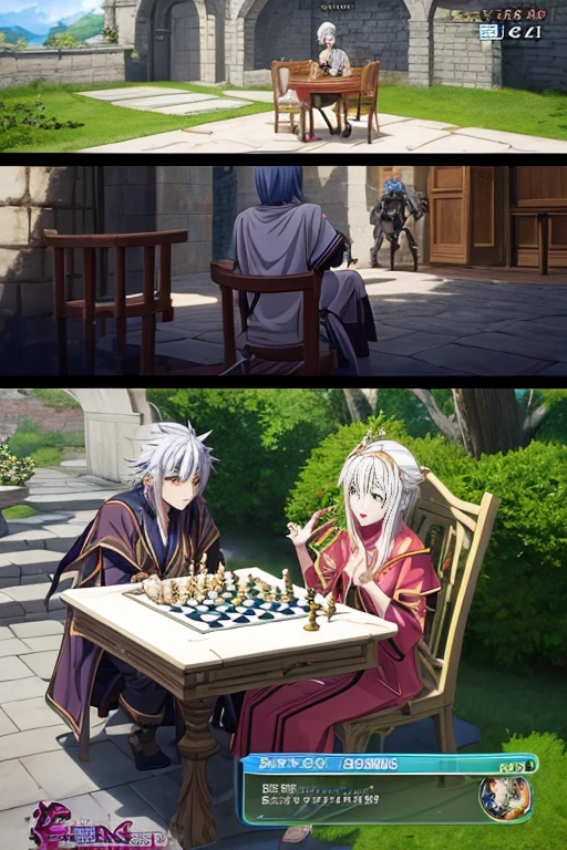 anime characters playing a board game in a room with a table, concept art by Ryan Yee, pixiv, conceptual art, lawther sit at table playing dnd, roleplaying game art, dnd party, roleplaying, tabletop rpg, rpg scene, dungeons and dragons style, play in dnd, playing dnd, rpg illustration, game dungeons and dragons, high quality dnd illustration