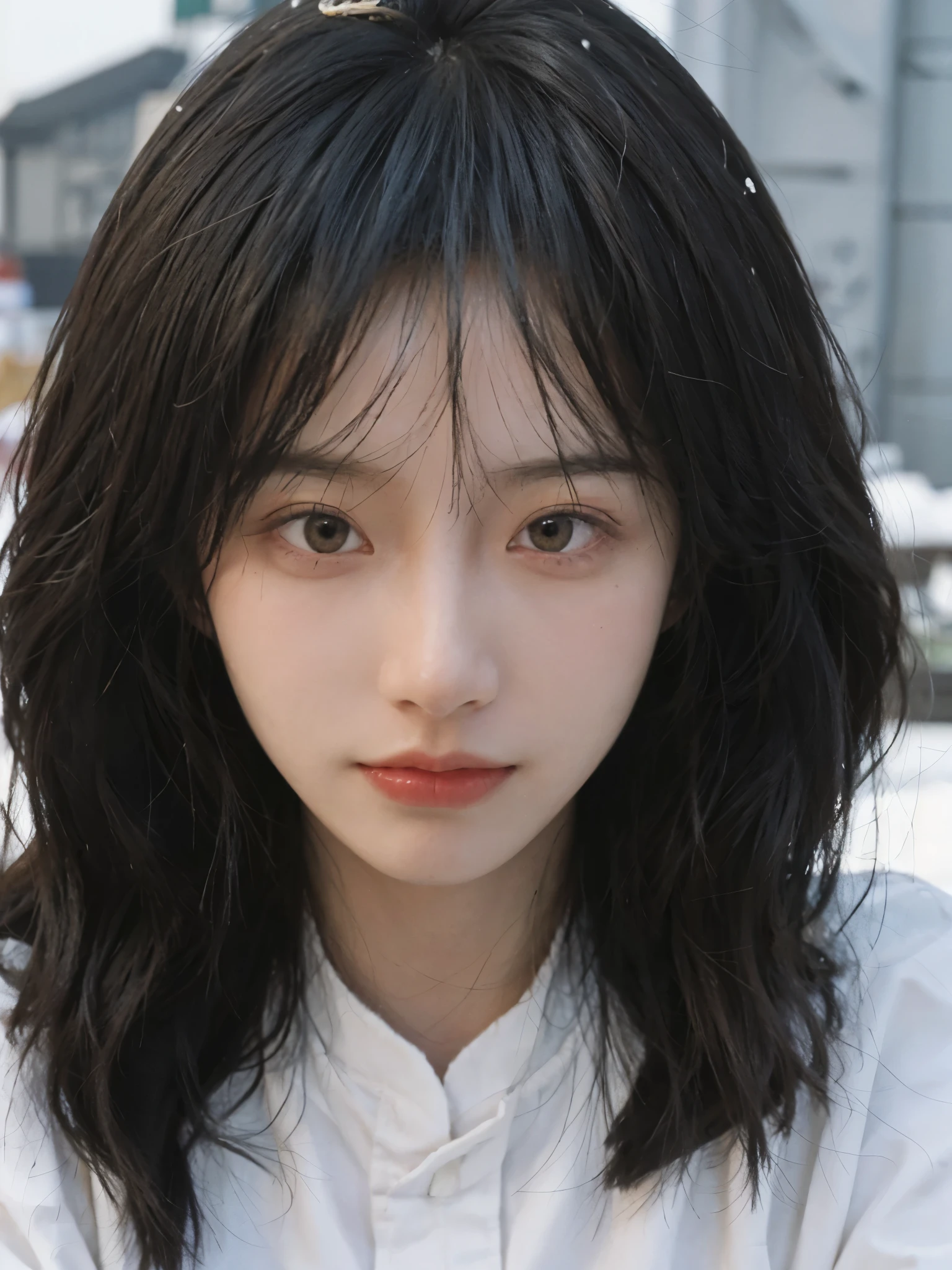best quality， ultra high resolution， White background，（Upper body：1.4）（realistically：1.4）， 2 girls， gold short sleeves，twin，A pair of eyes as clear as snow,Royal sister，Pure girl，looking at the audience， close up ，