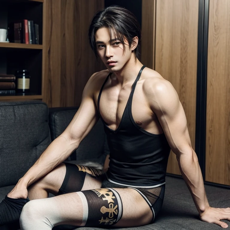 (1 male, ace of clubs as human, male tights)