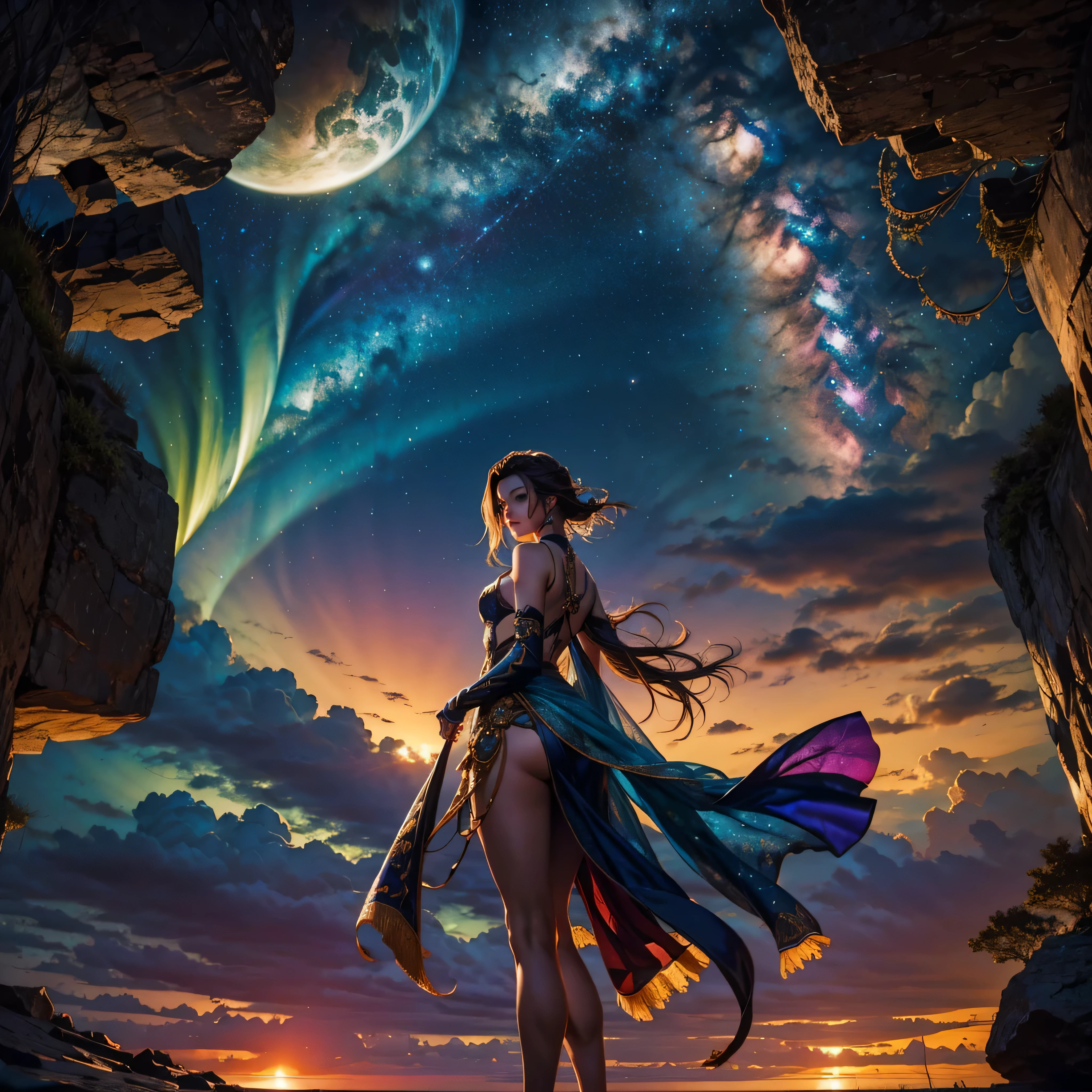 Nebulae galaxy stars Nebula starry_sky Sunset spacious SunRise panoramic sunshine deep path equirectangular looking at the audience, realistic, long hair, long hair blown by wind, solo, flowers, sky, sky, outdoor, short hair, brown long hair, science fiction, blur, grass, realism, clouds, blue sky, chest, lips, transparent, transparent, hyper_photo-realistic saturate meticulously intricate ultra optimal ultra_high-def ultra_high-quality accurate ultra_high-details ultra_high-res color-coded shading perfection reflex extreme improved Octane_rendered opengl-shaders glsl-shader UHD XT3 DSLR HDR "Fire Storm" symmetrical ruby invoke onyx Tourmaline opal reflection amber lava navy plasma earth incandescent flash-fire-shoot floraison Monarch monster butterfly tattoo naked sex nsfw multi various etc. --s 1000 --c 20 --q 20 --chaos 100