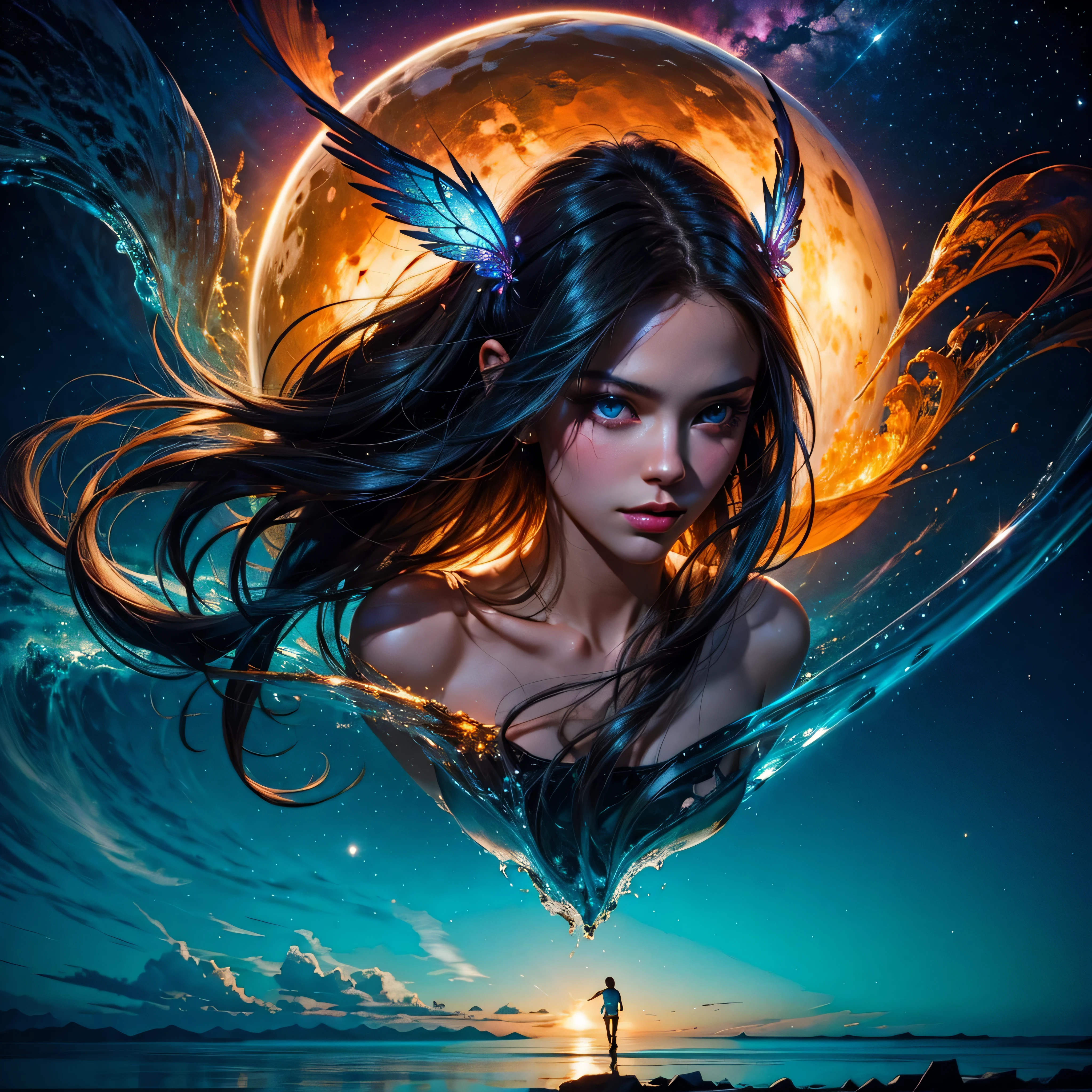 Nebulae galaxy stars Nebula starry_sky Sunset spacious SunRise panoramic sunshine deep path equirectangular looking at the audience, realistic, long hair, long hair blown by wind, solo, flowers, sky, sky, outdoor, short hair, brown long hair, science fiction, blur, grass, realism, clouds, blue sky, chest, lips, transparent, transparent, hyper_photo-realistic saturate meticulously intricate ultra optimal ultra_high-def ultra_high-quality accurate ultra_high-details ultra_high-res color-coded shading perfection reflex extreme improved Octane_rendered opengl-shaders glsl-shader UHD XT3 DSLR HDR "Fire Storm" symmetrical ruby invoke onyx Tourmaline opal reflection amber lava navy plasma earth incandescent flash-fire-shoot floraison Monarch monster butterfly tattoo naked sex nsfw multi various etc. --s 1000 --c 20 --q 20 --chaos 100