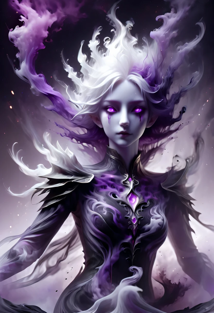 hyper detailed masterpiece, Dynamic, good quality,Floating oversized ethereal female elf portrait DonMW15pXL ，in the jungle，starlight，firefly，dark，Gothic