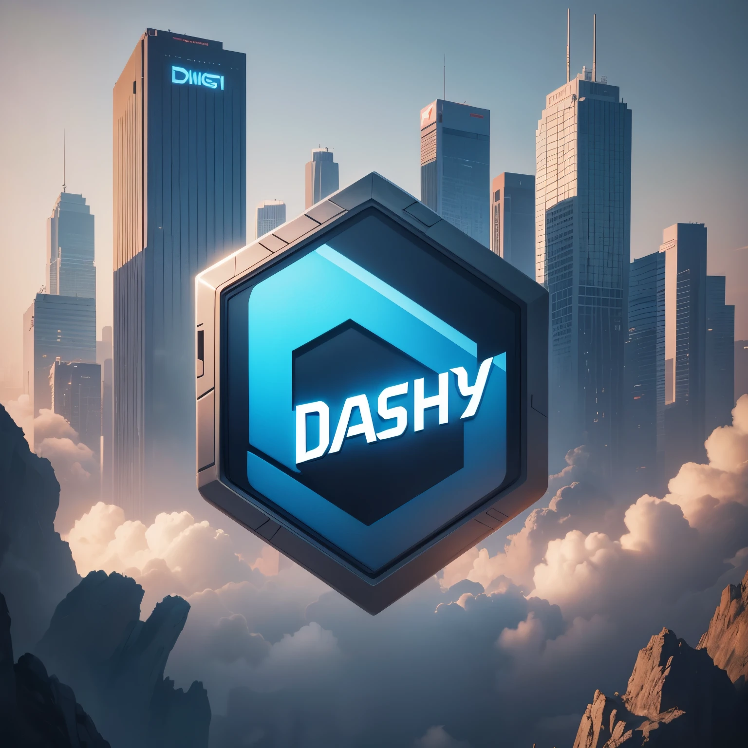 Logo with Dash City text