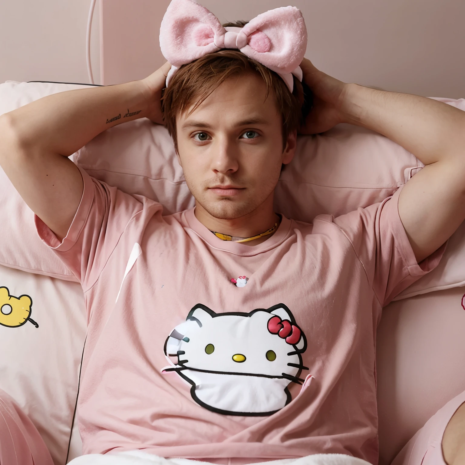 jesse pinkman in a hello kitty outfit