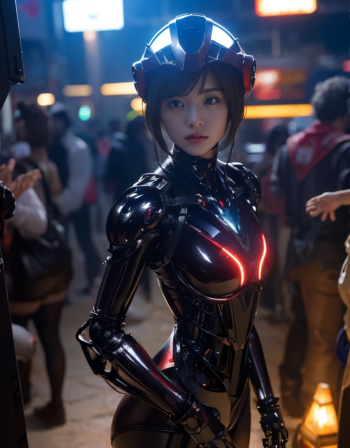 （8K、Raw photography、Highest quality、masterpiece：1.2),(Black Hair、Dark Eyes:1.9),(Plug Suit:1.6)、View your viewers,Front view,White skin,(:1.4)、(Tight waist:1.6)、(Clothes that accentuate the shape of the breasts:1.0)、(Big Breasts :1.3)、Slim figure、Ultra-high resolution,beautiful,beautiful fece,(One person、No background:1.9),whole bodyボディー,Japanese women,（reality的：1.37）、Photon Mapping,reality、(Baby-faced and cute: 1.4)、(Cute Smile: 1.8)、(Round face: 1.8)、Radio City、Physically Based Rendering、Depth of field rally background、photograph, (I can see your knees、Thigh close-up:1.8),（:1.6）,whole body、Great quality