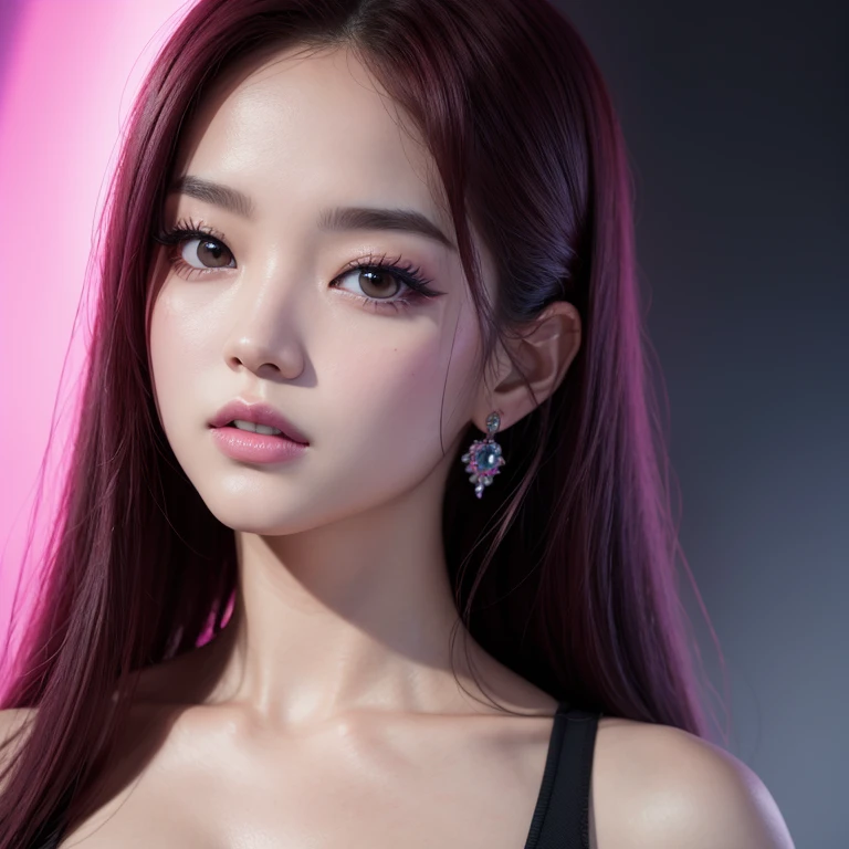 Rose de blackpink face, realista, ultrahd, 8k.