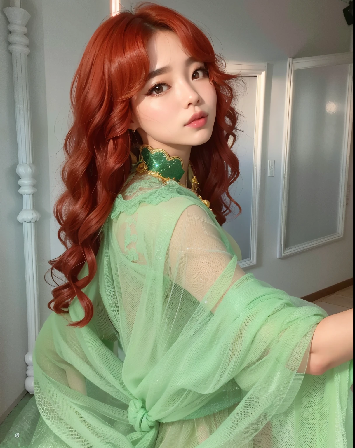 Mulher loira em lingerie branca posando em um espelho, Parque Roseanne do Blackpink, Heonhwa Choe, coreana jovem bonita, TaeJune Kim, com longos cabelos loiros, Meninana jovem bonita, com longos cabelos brancos, Mulher sul-coreana bonita, Menina coreanyoung Canela, Ana Takamaki, Jaeyeon Nam, com longos cabelos brancos, em linho