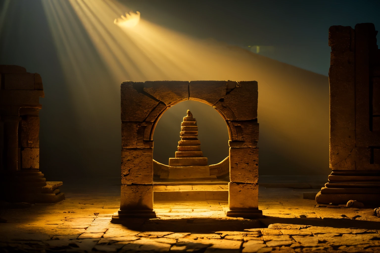 ancient ruins,mysterious inscriptions,stylized engravings,ancient symbols,mysterious text,ancient artifacts,archaeological site,stone tablets,archeological findings,ancient scriptures,ancient civilization,ancient mystery,neolithic era,archaeological excavation,historical relic,ancient writing system,ancient language,unearthed discovery,ancient enigma,(best quality,4k,8k,highres,masterpiece),ultra-detailed,(realistic,photorealistic,photo-realistic),HDR,UHD,studio lighting,ancient mysteries brought to life,mythical past,breath-taking aesthetic,colorful palette,artistic interpretation,mesmerizing ambiance,illuminated by soft golden light.