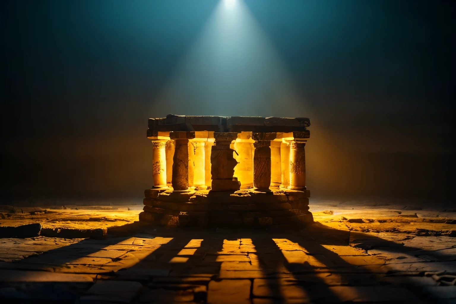 ancient ruins,mysterious inscriptions,stylized engravings,ancient symbols,mysterious text,ancient artifacts,archaeological site,stone tablets,archeological findings,ancient scriptures,ancient civilization,ancient mystery,neolithic era,archaeological excavation,historical relic,ancient writing system,ancient language,unearthed discovery,ancient enigma,(best quality,4k,8k,highres,masterpiece),ultra-detailed,(realistic,photorealistic,photo-realistic),HDR,UHD,studio lighting,ancient mysteries brought to life,mythical past,breath-taking aesthetic,colorful palette,artistic interpretation,mesmerizing ambiance,illuminated by soft golden light.