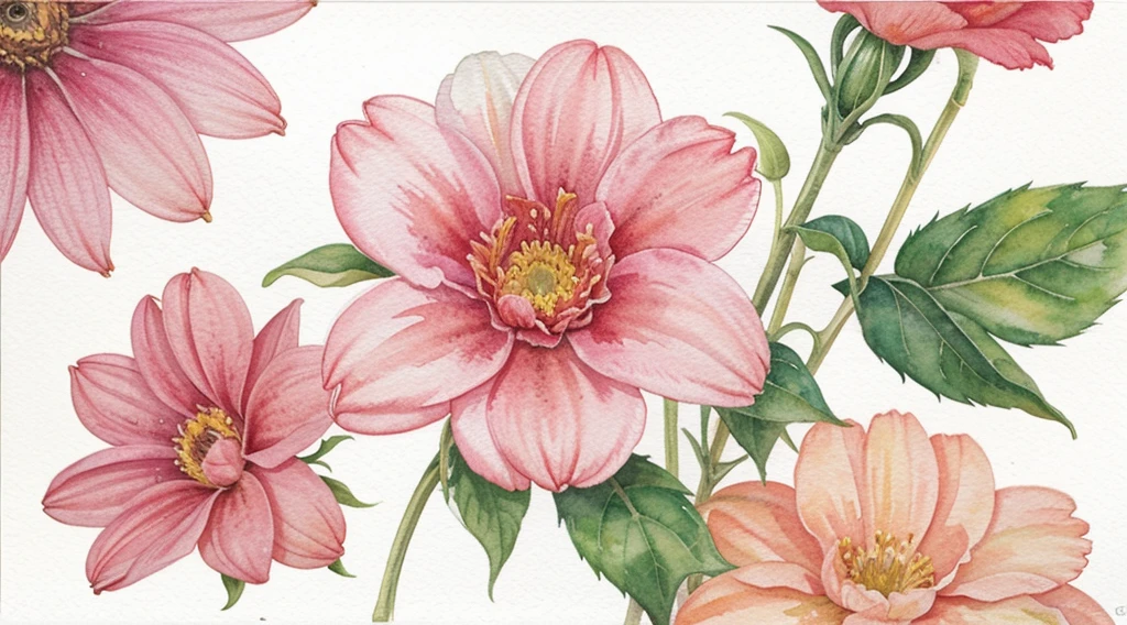 Flower watercolor