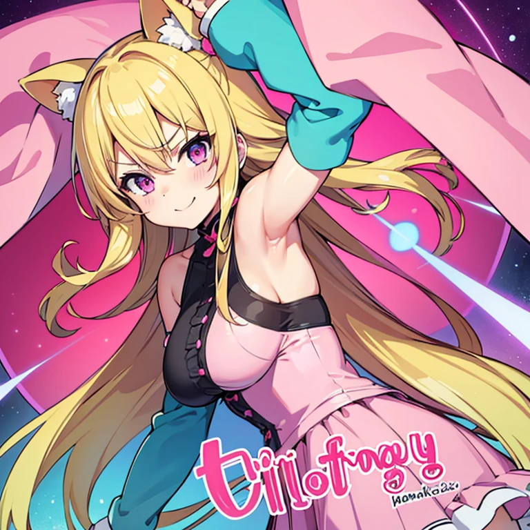 ((8K, 16k, highest quality, masterpiece, very detailed, Super detailed, official art)), Semi-realistic illustrations, Realistic anatomy, 1 girl, 16 years old, NSFW, pretty girl, (baby face), (shining eyes:1.2, eyes in Highlights), (beautiful eyes, perfect eyes, upper grade), Venus Park \(umamusume\), electric guitars, (pink horse tail), (very small breasts), beautiful face, pink short hair, blush, (((looking at the viewer))), ((distressed jeans, rock band girl fashion, strapless t-shirt)), (((cute smile:1.2, enjoying, exciting))), wink, ((Put your headphones around your neck, live house, Standing on a stage:1.2, holding the electric guitars, having the electric guitars:1.2, In the music studio, Spotlight)), (dynamic angle:1.3, face focus:1.2), skinny, (extreme close up:1.5), young body, wet skin, sweating, (soft warm lighting, dramatic lighting), ((detailed background))