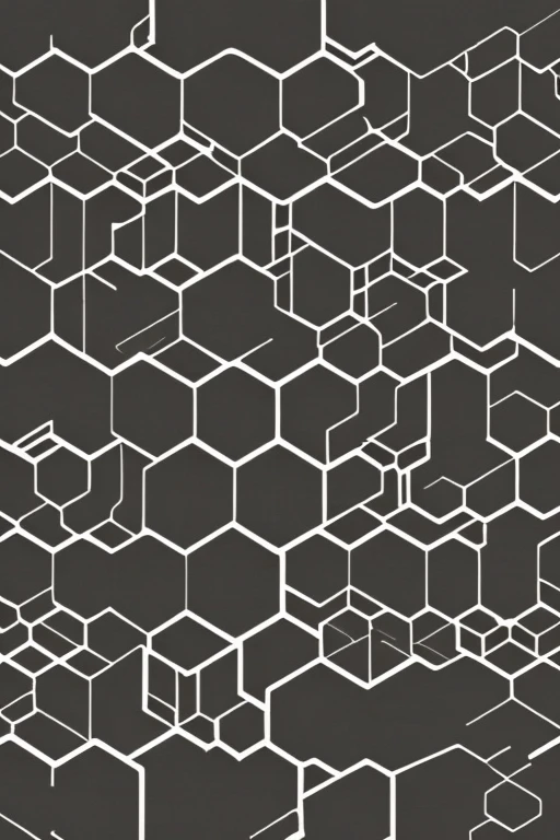 black logo for hexagonal architecture, best quality, for professional apresentation
