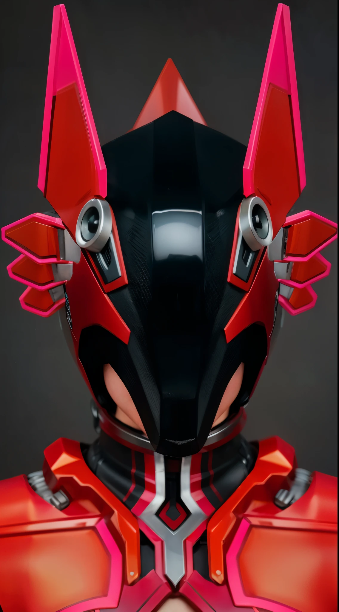 (masterpiece),(best quality:1.0),(ultra high resolution:1.0),robot, sexy girl, armor, helmet,chest armor, covered face, metal armor, facial focus, wolfteam, 8k wallpaper, full body