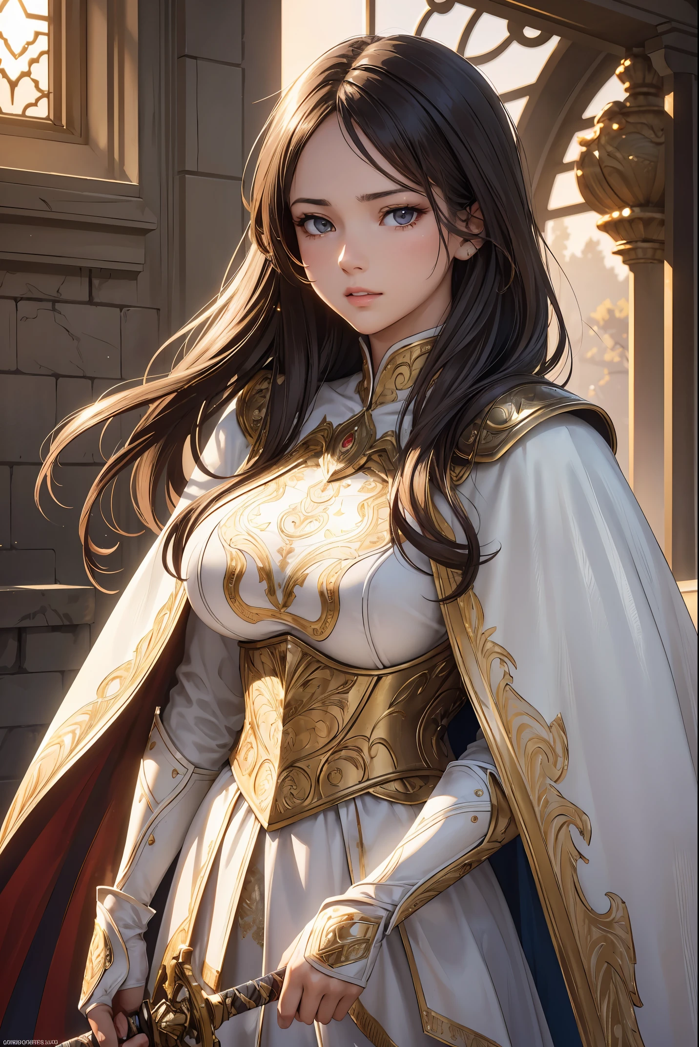 Highest quality}, {Very beautiful}, {Very detailedな}, {The best An illustration}, masterpiece,(((Skirt Lift:1.5))),((Showing off see-through micro pants:1.4)),garter belt:1.5,((Holy Knight)), Smooth breastplate, ((white Armor:1.5))、((((Extremely detailed and intricately decorated armor:1.35)))),Red Cowboy Shot,smooth udder、big 、(Golden Ratio,Tabletop, Highest quality, Highest quality, Official Art, beautifully、beautiful:1.2), Very detailed, colorful,Best details,An illustration, Great scene, (Adult,19 years old,One Girl, alone, Final Fantasy 12,Asheria:1.5, Asheria:1.5, Asheria:1.5, Curly Hair:1.5, Long Hair,brown Hair:1.2,Asheria Costume:1.5, Asheria Costume:1.5, mini skirt,Knee socks, Thighs Thighs Thighs Thighs, gem, Blue Belt,Belt number 1),Course of action, A look of contempt ,Whole body 1.5, squat, Spread your legs,No stockings,squatting, spread legs, tight, red color micro mini panties,camel toe, tight,