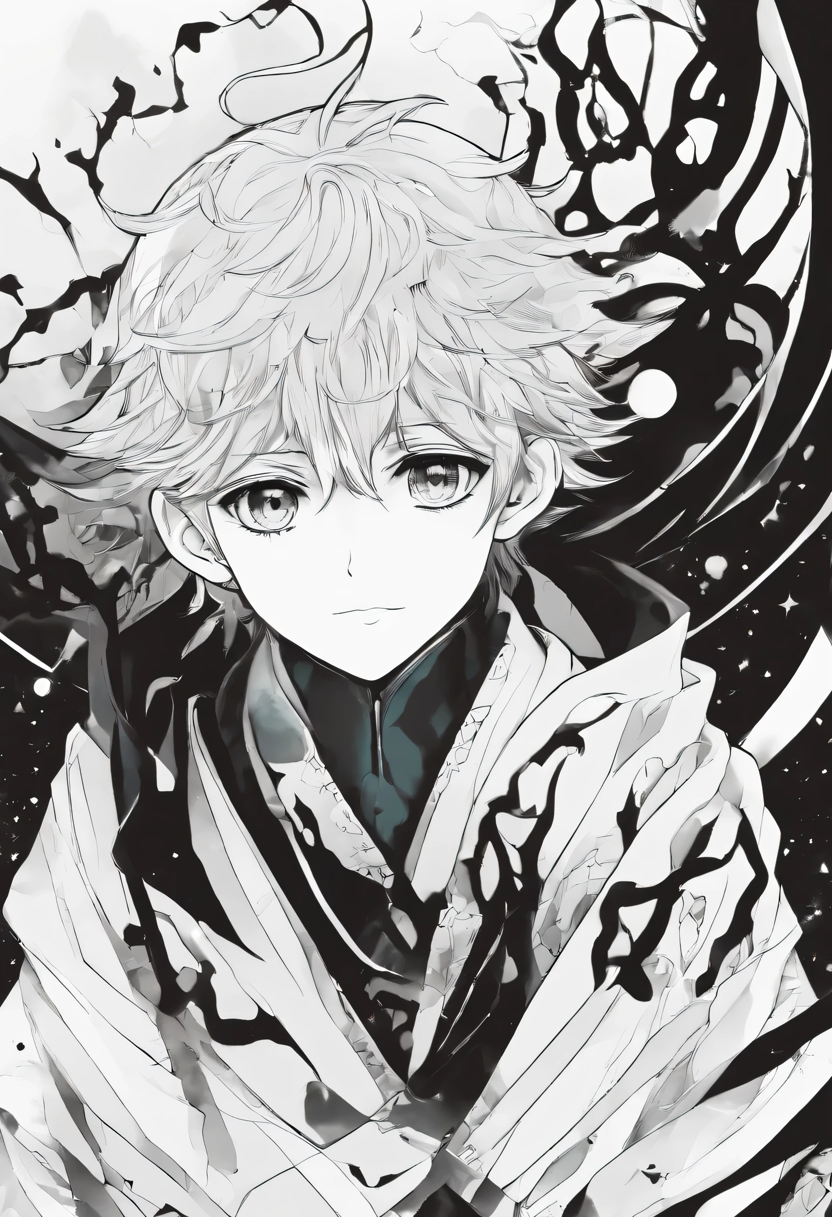 Archmage,child,Despair,black white,manga,anime,