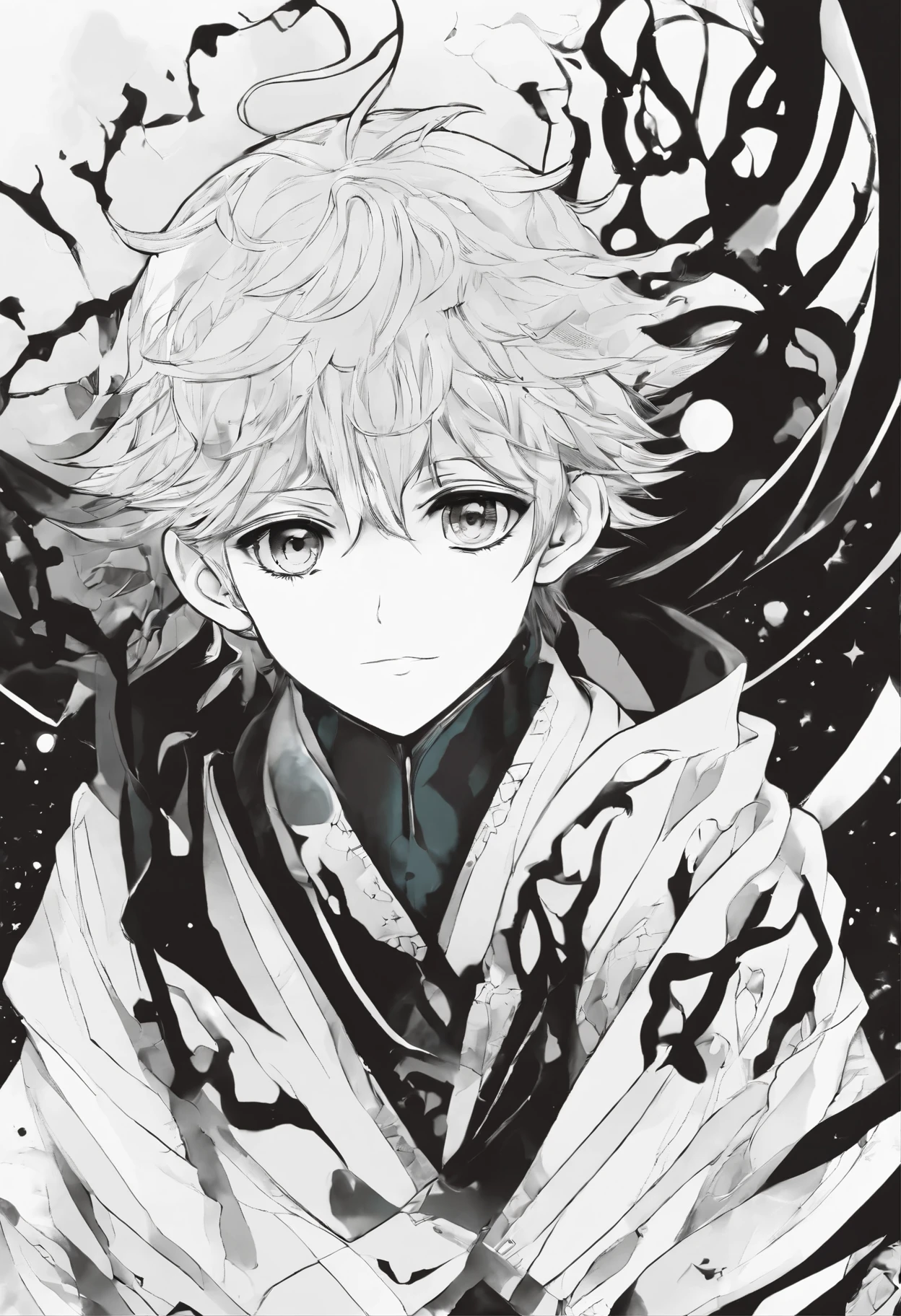Archmage,child,Despair,black white,manga,anime,