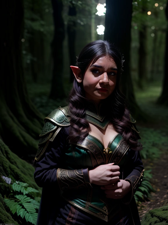 1GIRL, ELF GIRL, LOTR, DARK AMBIENCE, NIGHT, ON THE WOODS, LIGHTS OF MAGIC
